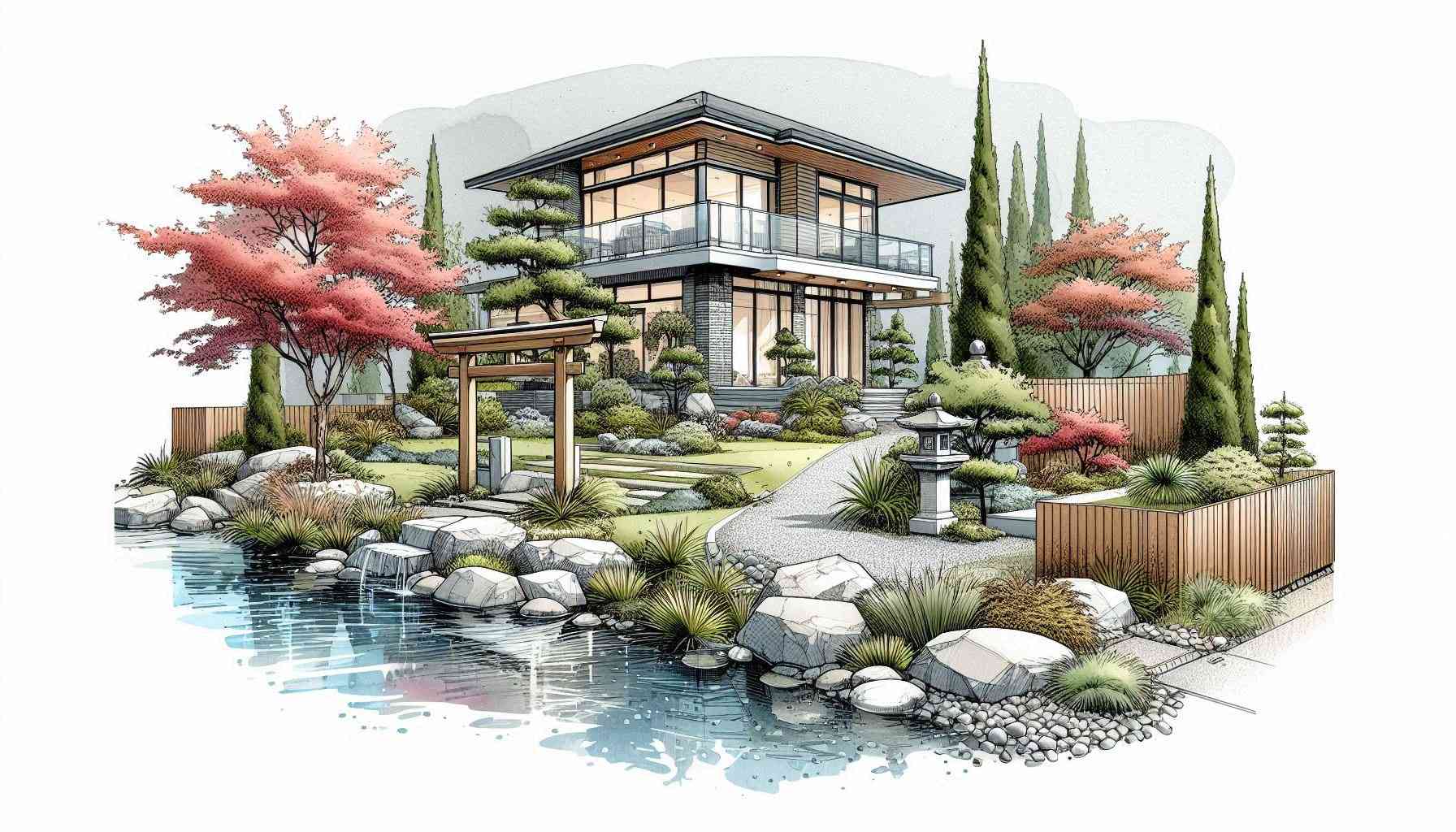 Japanese Style Gardens and Zen Landscapes