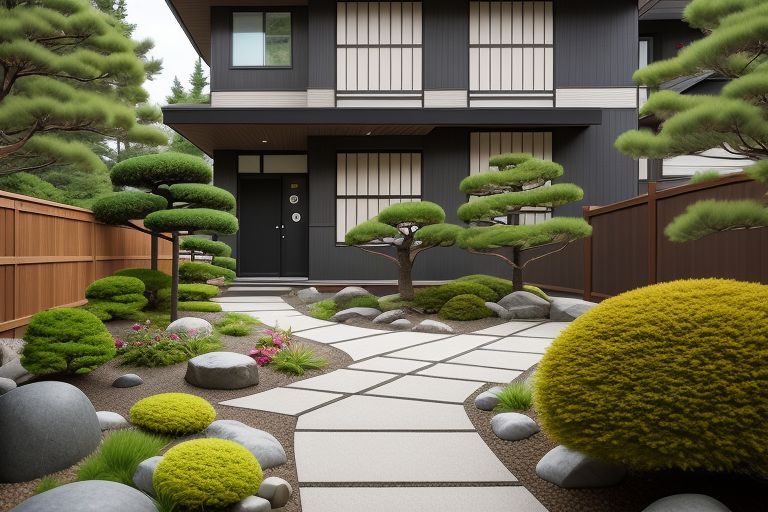 Japanese Zen Style Gardens and Landscapes
