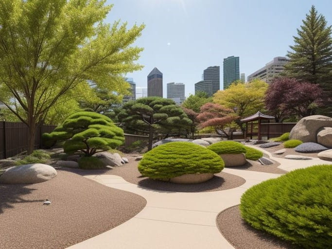 Japanese Zen Style Gardens and Landscapes